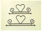 15 CM CUORE  NERO