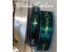 Merry Crystamas fondo verde scritta oro - h.  10mm.