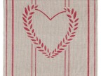 Modulo CUORE  rosso su base greggia cm. 30-33x26 circa