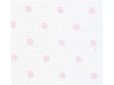 AIDA  54 quadretti - BIANCA A POIS ROSA h. 160 cm.