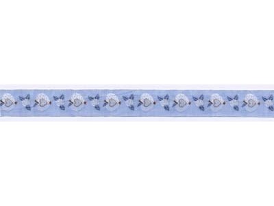 CUORI E FIORI 2 CM BASE AZZURRA