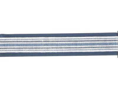 NASTRO lino A RIGHE  AVORIO-BLU 3 CM