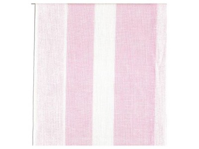 BORDO LINO A RIGHE 20 CM AVORIO-ROSA