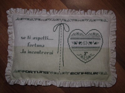 CUSCINO "FORTUNA BONHEUR"