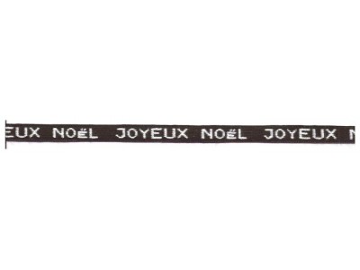 Nastro-JOYEUX NOEL MARRONE