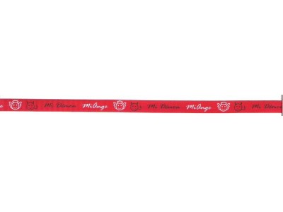 NASTRO CON SCRITTA - BASE ROSSA