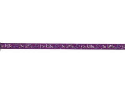 NASTRO CON SCRITTA - BASE VIOLA
