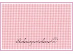 Tessuto rosa baby e bianco - quadretto da 3 mm.