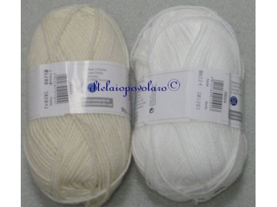 lana acrilica bianca - per boutis