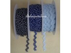 ZIG ZAG - pois - azzurra - cm.1