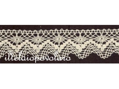 pizzo cotone ecrù cm. 5,5