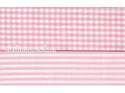 Lorvain Set 7 Tessuti Di Cotone Con Stampa Floreale Rosa 50x40 Cm - Ideale Per Fai Da Te E Cucito
