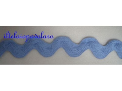 ZIGZAG da cm. 3,5 azzurro