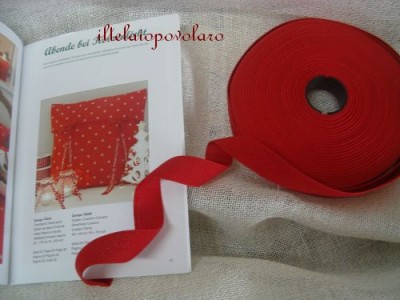 bordino da 2 cm. rosso