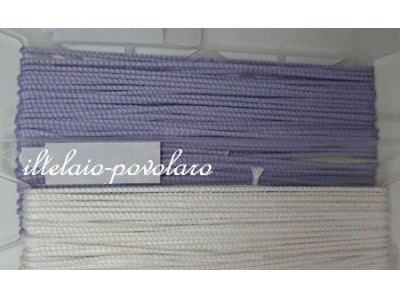 cordoncino in lino - lilla - 3 mm.