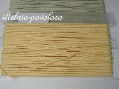 cordoncino in lino - giallo - 3 mm.