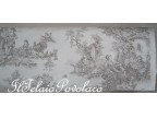 tessuto tipo toile de Jouy -pastorelli - fondo beige h. cm. 280