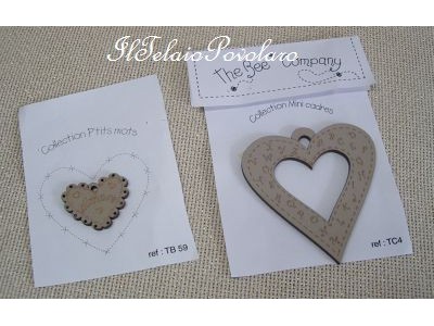 cornicetta a cuore  beige scuro