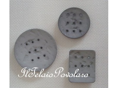 Bottone da 4,5 cm -  grigio