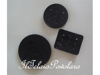 Bottone da 4,5 cm -  nero