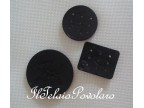 Bottone da 4,5 cm -  nero