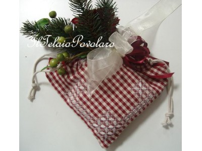 borsa shopper -45x70cm. con broderie suisse