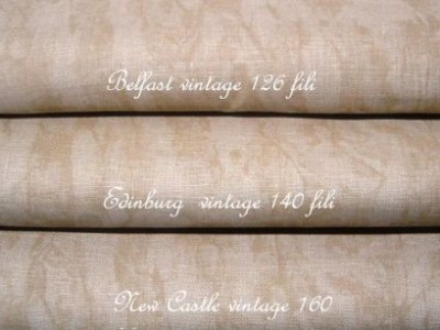 NEW CASTLE (Zweigart) vintage 160 fili Coffee