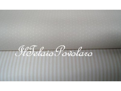 piquet  beige piccolo pois bianco