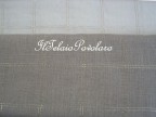 lino naturale con riquadro lurex