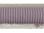 1b Linea shabby misto lino -  riga viola polveroso e lino naturale