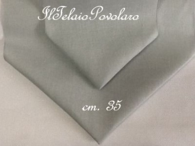 BORDO lino - grigio perla H. 35 CM.