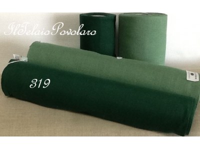 Bordo in lino - verde 319 - cm. 34