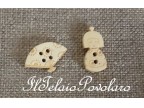 bottone ventaglietto cm. 2,5 x1,5