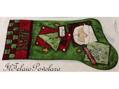 calze LOVE con babbo natale - cm. 50x30circa