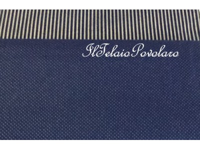blu scuro di base con piccoli pois oro