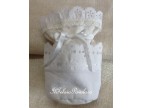 porta-biberon  mini - bianco  rifinito con sangallo