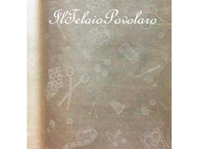 z Coll. Lecien  cucito - fondo avorio motivi  bianchi