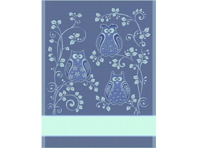 Tessitura artistica asciugapiatti - anacleto azzurro verde