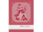 DMC natale - bonhomme de neige - colore rosso