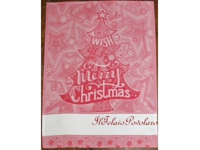 DMC natale - arbre de noel -  colore rosso