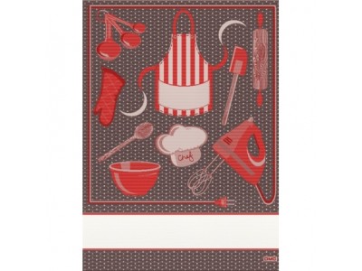 DMC natale - bonhomme chef - rosso e cioccolata