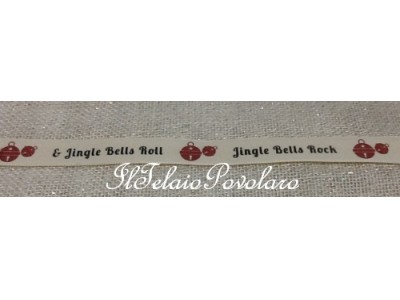 1 Nastro con scritta stampata ''jingle bells ...