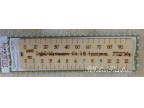 1 righello conta fili da 12 cm. per  16 fili  40 ct.
