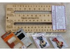 1 righello conta fili da 18 cm. per AIDA con 55-64-72-80
