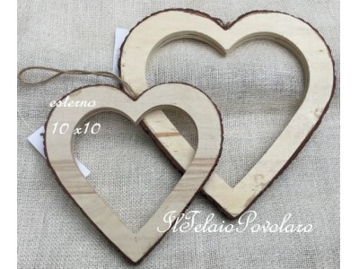 1 cornice a cuore cm. 10x10 esterno
