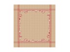 6022 Bis Nappe vaisselle rouge