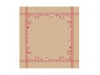 6022 Bis Nappe vaisselle rouge