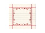 6021 Nappe vaisselle rouge