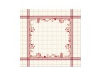 6021  Bis Nappe vaisselle rouge