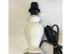 base per lampada - bianca  effetto shabby-rustico